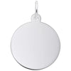 Sterling Silver Disc Charm.