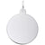 Sterling Silver Disc Charm.