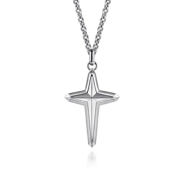 STERLING CROSS 22" CHAIN S1945