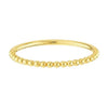 14K YG BEADED RING