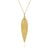 Bujukan 14K Yellow Gold Leaf Necklace