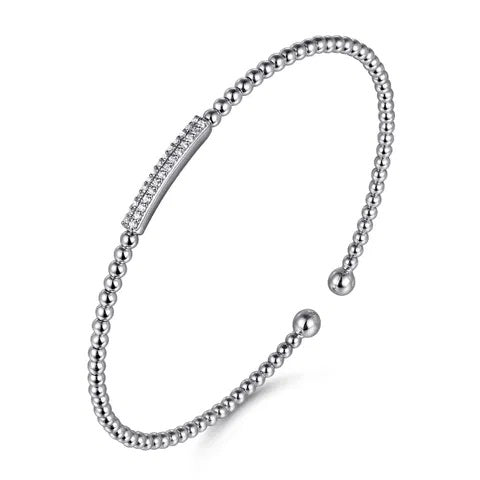 14K White Gold Bujukan Bangle