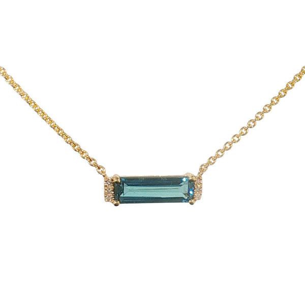 14K YG APPROX 1CTW HIJ VS2/SI1 NECKLACE 17"