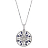 STERLING SEED PEARL BLUE SAPPH.