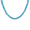 Apatite Bead Necklace with Sterling Silver Clasp