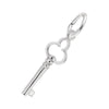 Sterling Silver Trefoil Key Charm.