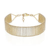 14K Yellow Gold Diamond Silk Mesh Bracelet