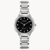 Eco Drive Corso Stainless Black Dial with Diamond Accents.