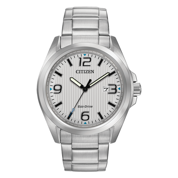 Citizen Eco Drive Garrison Watch White Dial AW1430-86A.