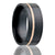 ZIRCONIUM 7MM PIPE CUT 14K ROS