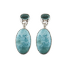Sterling Sliver Larimar Earrings