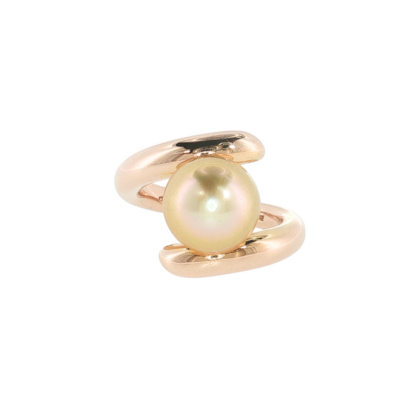 18KT RG GOLD LIP SSP 10MM BYPASS RING