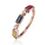 14K Rose Gold Rainbow Radiance Ring.