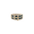 18KY BUCKLE SAP/DIA RING