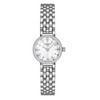 LOVELY STAINLESS WHITE DIAL FACETED SAPPHIRE CRYSTAL
