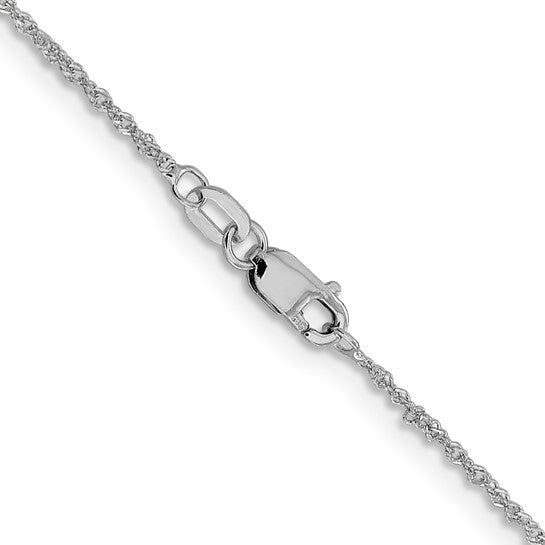 LESLIES 14K WG 1MM SPARKLE SIN