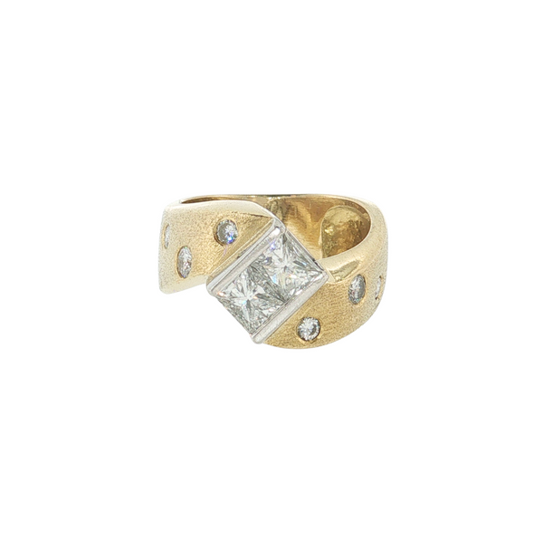 18KTT 1.24CTW VS2 H-I DIA FASHION RING