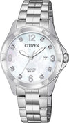 Citizen Quartz Stainless Watch with Mother of Pearl EU6080-58D.