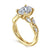 14K Yellow Gold Charlina Floral Engagement Semi-Mount Ring S2086966
