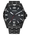 Citizen Quartz Black Watch with White Accents BI5055-51E