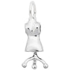 Sterling Silver Dress Form Charm