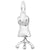 Sterling Silver Dress Form Charm