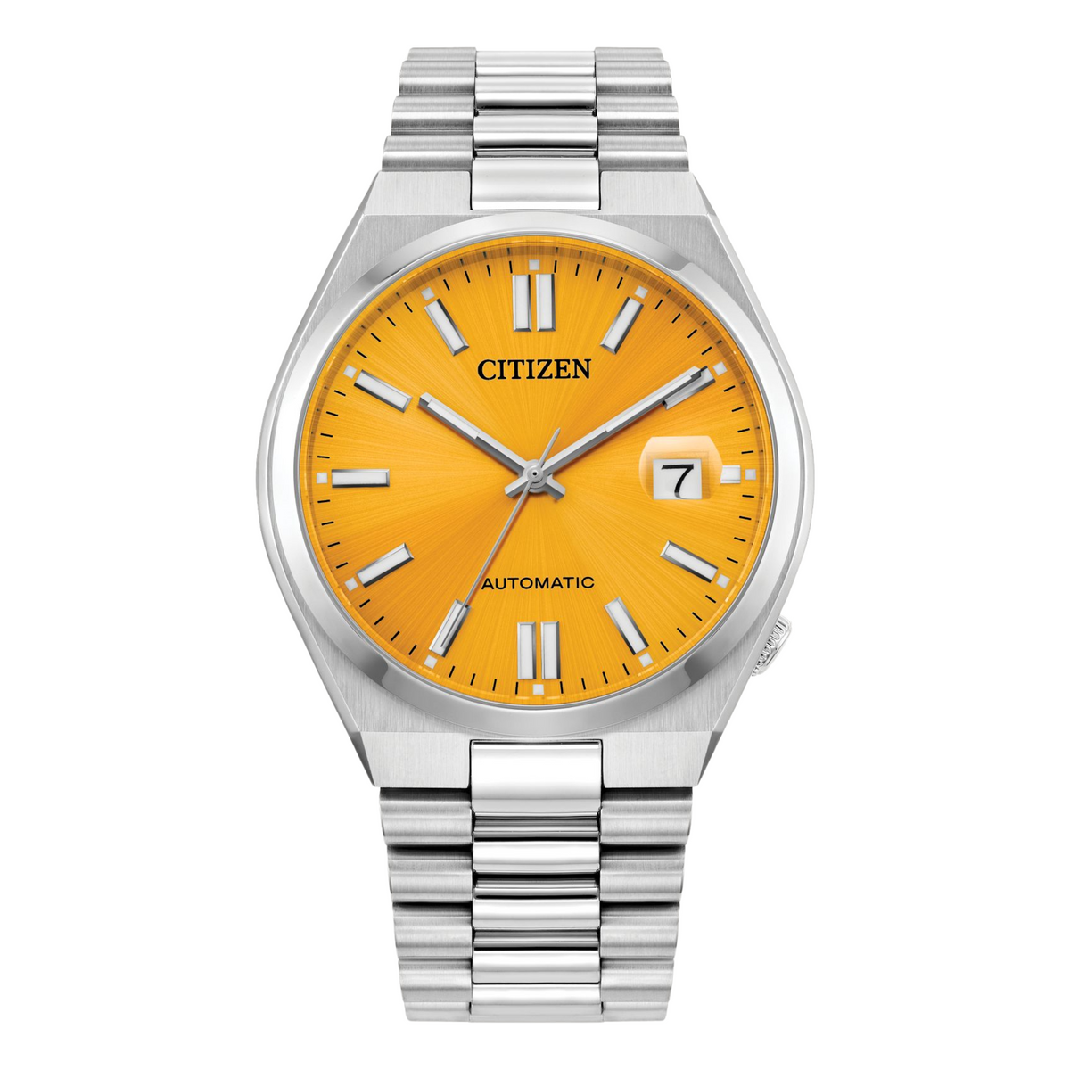 Citizen Tsuyosa Automatic Stainless Orange Dial Watch NJ0150-56Z