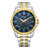 Citizen Quartz Two Tone Watch Blue Dial AG8348-56L