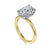 14K Gold Cari Hidden Halo 3CT Oval Engagement Ring Semi-Mount S2086909