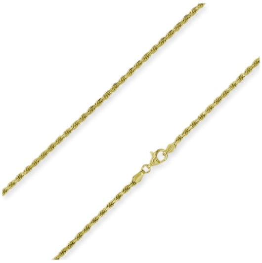 Stellari 18K Yellow Gold Plated Rope Chain