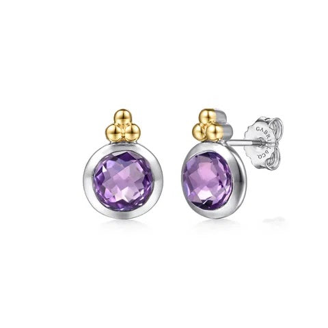 Bujukan Sterling Silver Amethyst Earrings 4.95CT.