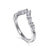 14K White Gold Open V Shape Diamond Ring S2086962