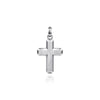 Sterling Silver Brushed Cross Pendant.