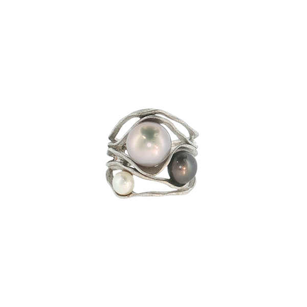 S/S FWP WAVE RING