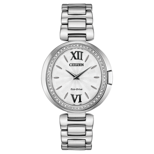 Citizen Eco Drive Capella Stainless Watch with Diamonds EX1500-52A