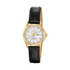 JCQZ65 Citizen Quarts Black Leather Two Tone