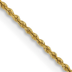 Estate: 14KT Yellow Gold Solid Rope Chain 17"