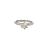 Estate 14kt White Gold Diamond Solitaire Engagement Ring .80ct I VS2 GIA 6157068743