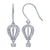 Sterling Silver 3-D Beaded Hot Air Balloon Earrings