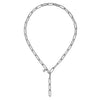 Sterling Silver Y Chain Necklace.