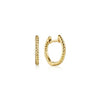 14K Yellow Gold Twisted Rope Huggies.