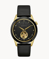 JBUL73 Apollo Automatic Black Leather Gold Tone