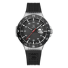 GLOCK GW-15-1-22 Stainless Steel Case Black Silicone Strap Watch