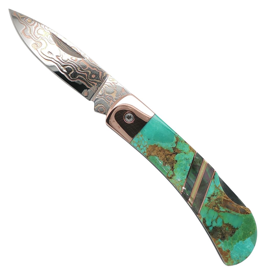 COPPER/BRASS DAMASCUS 3" LOCK