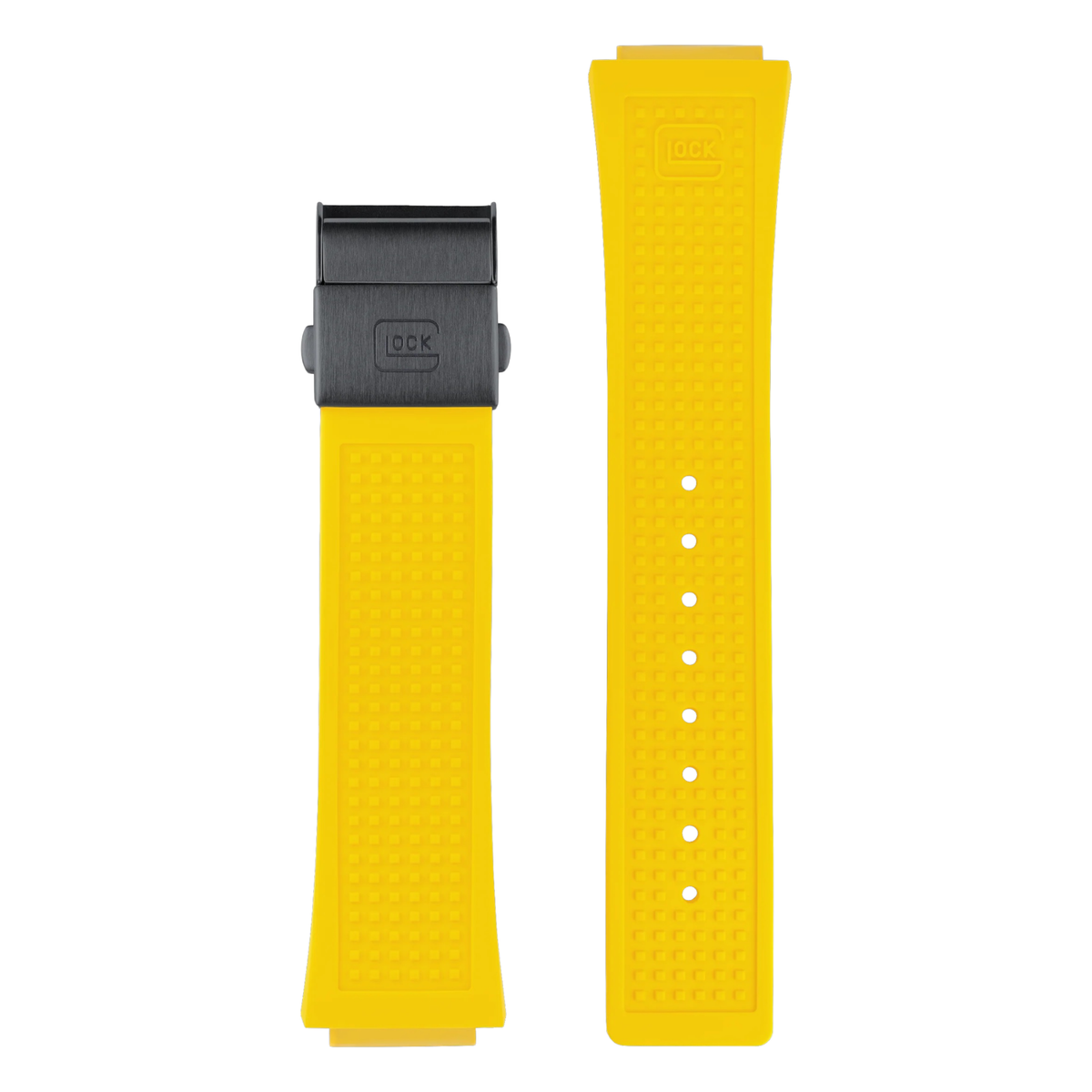 GLOCK Yellow Silicone Strap Silver Clasp 18 - Fits GW16, GW17, GW28