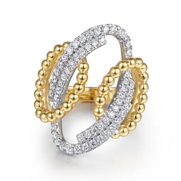 BUJUKAN 14K T/T .63CTW G-H SI+