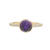 14K YG 1.60CT ROUND AMETHYST .