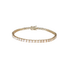 14K YG 6CTW DIAMOND TENNIS BRACELET 7"