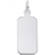 Sterling Silver Rectangle Dog Tag Charm