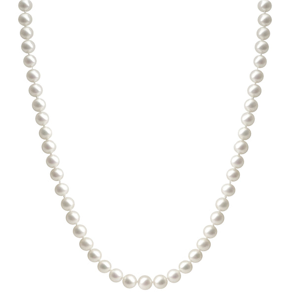 14K YG 6-6.5MM AA FWP NECKLACE
